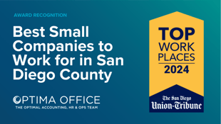 Optima Office Best Places to Work in San Diego - Small Companies