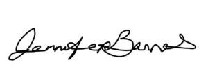 Jennifer Barnes signature
