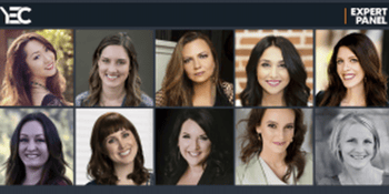a collage of 10 photos of YEC entrepreneurs, including Optima Office CEO, Jennifer Barnes